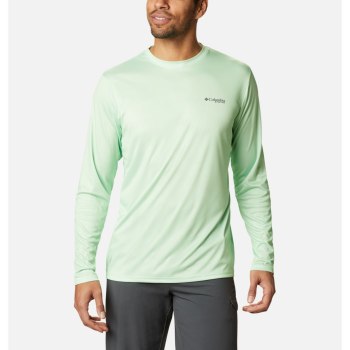 Columbia Muške Majice S Kapuljačom - Terminal Tackle PFG Fish Flag Long Sleeve Tirkizne Zelene | CEA